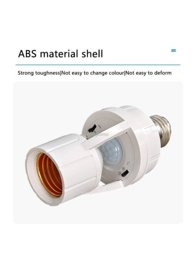 حامل مصباح بمستشعر حركة PIR وقاعدة E27 للاستخدام الداخلي مع ضبط الوقت والضوء ‎ - Image 2